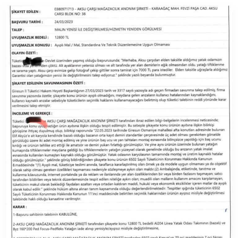 Aksu Çarşı THH Kararına Uymuyor...!