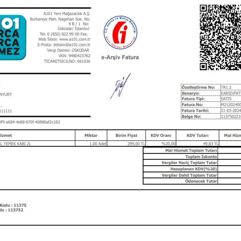 A101 Ürün Ve Hizmet Şikayet