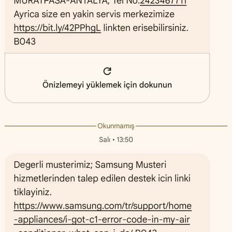 Samsung Müşteri Hizmetlerinin Yaşattığı Servis Sorunu.