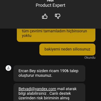 Betvadi Haksız Yere Kazancımı Sildi Dolan Dirici Arkadaşlar