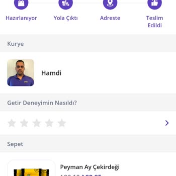 Getir Büyük Eksik Ürün