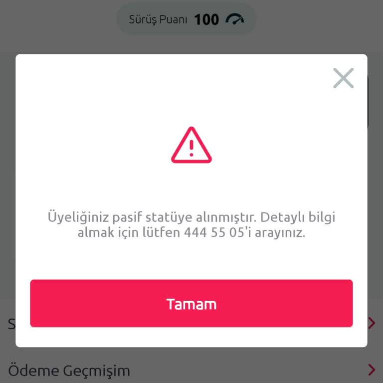 TikTak Kirala Sürüş Puanım Yüksekken Araç Kiralama Sorunu Yaşıyorum