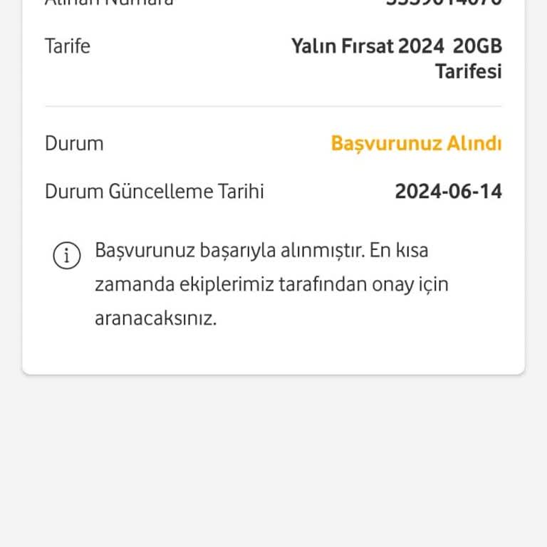 Vodafone Numara Taşıma Sorunu