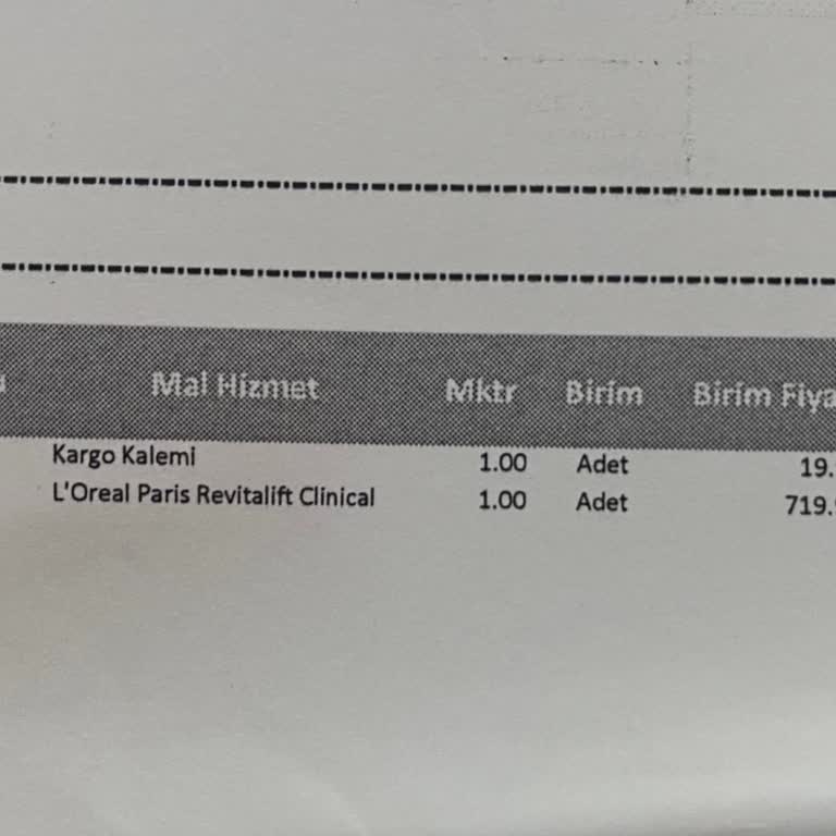 Watsons Faturada Kargo Kalemi Ücreti Var