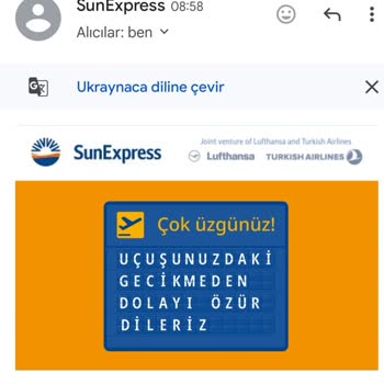SunExpress Hava Yolları Gecikmeler Ve İlgisizlik Yüzünden Mağduriyet Yaşadık