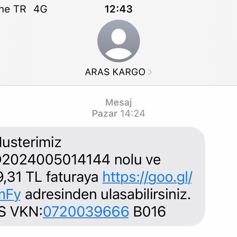 Malazgirt Aras Kargo'dan Şikayetçiyim
