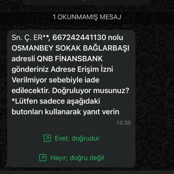 AGT Kurye (aynigunteslim.com) Kurye Kargomu Teslim Etmek İçin Benden Sokağa Çıkmamı İstedi.