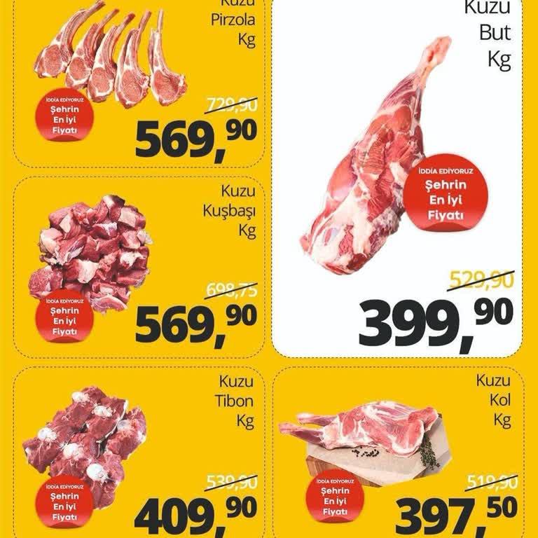 Bravo Süpermarket (Adana) Olmayan Etin Ürün Reklamı.