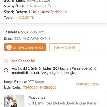 Trendyol Ürün İadesi Sorunu