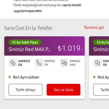 Vodafone Fahiş Fiyat Artışı Lütfen Çözüm
