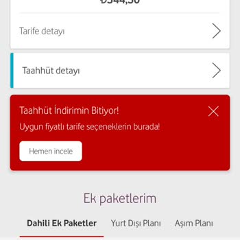 Vodafone Fahiş Fiyat Artışı Lütfen Çözüm