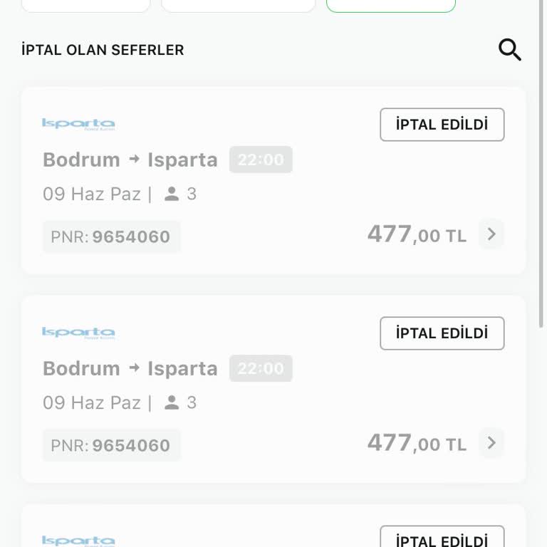 Isparta Petrol Turizm İptal Edilen Biletlerin İadesi Hala Yapılmadı