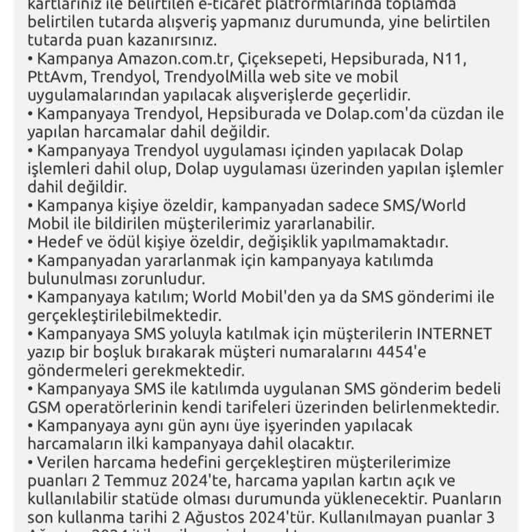 Yapı Kredi Bankası Kampanya Puan Aldatması