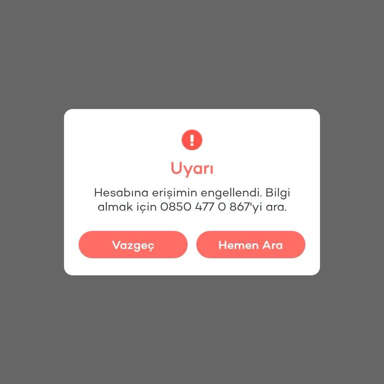 Tosla Hesap Erişim Engeli