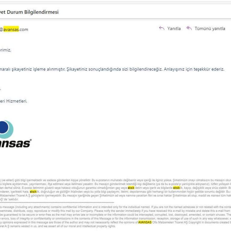 Avansas Her Zaman Pişmanlıktır.
