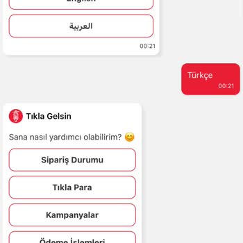 StarCity Arbys's Tıkla Gelsin App Üzerinden Verilen Sipariş Detayı