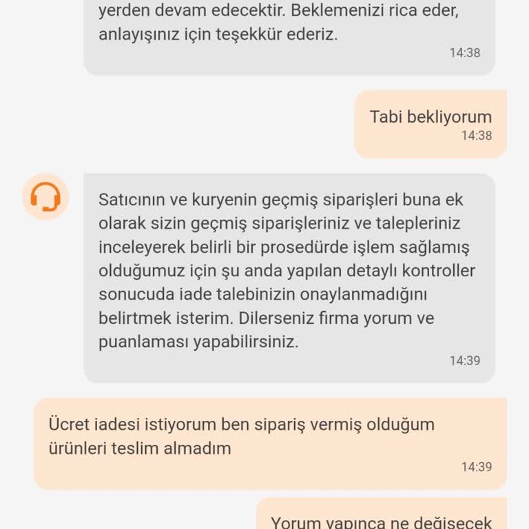 Trendyolgo Hızlı Market Teslim Edilmeyen Sipariş