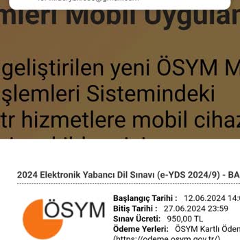 ÖSYM- E-YDS 2024/9 İçin Başvuru Yapılamıyor