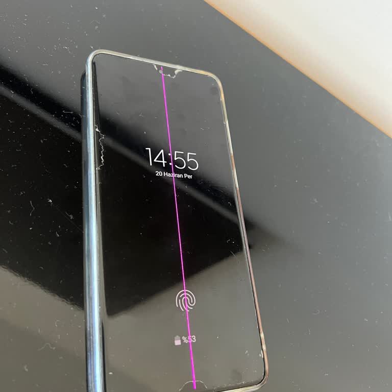 Samsung S20 Ekrandı Kendi Kendine Beliren Çizgi