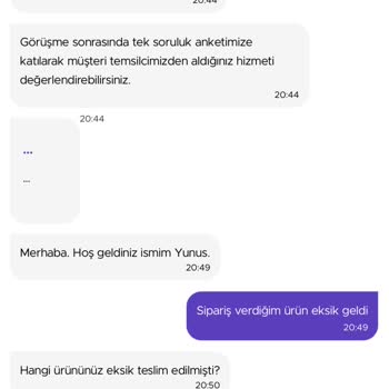 GetirYemek Getir Uygulaması Şikayet Eksik Ürün Geldi İlgilenilmedi
