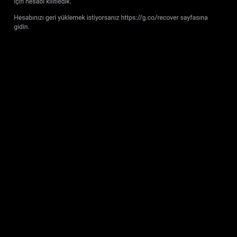 Gmail Hesabım Devre Dışı Bırakıldı