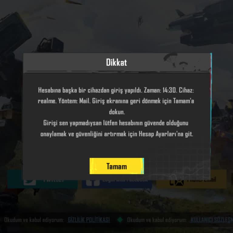 Oyun Hanem Hesabımın Güvenliği Tehlikede: Yardım Talebi