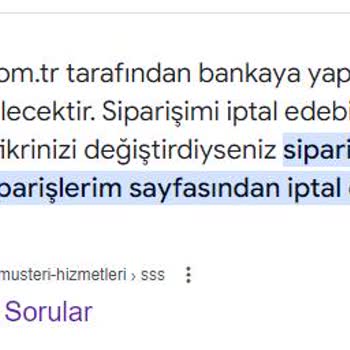 Rossmann Sipariş İptal Edemiyorum