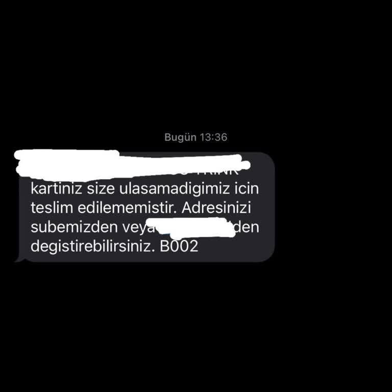 PTT Kargo Adreste Olmama Ulaşmadık Diyerek Kartımı Teslim Etmedi