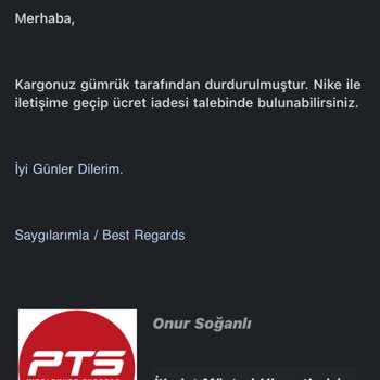 Nike Kargo İade Sorunu