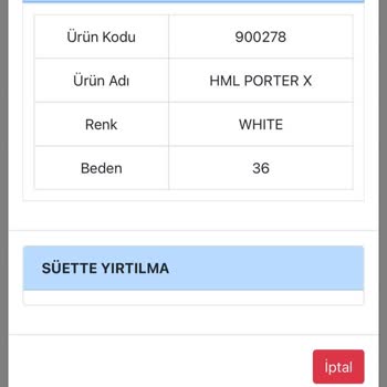 Hummel’dan Aldığım Ayakkabının Kusurlu Çıkması