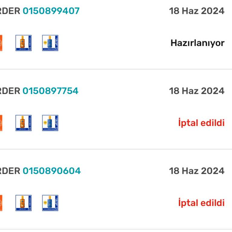Watsons Sipariş Sürekli İptal Oluyor
