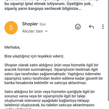 Shopier'de İptal Talebine Rağmen Gönderim Israrı