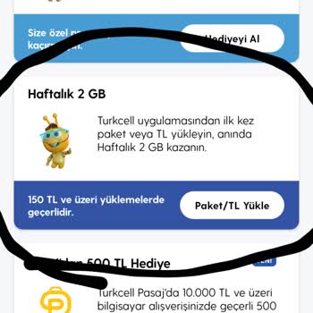 Turkcell Hediye İnternet Verilmedi