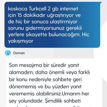 Turkcell Hediye İnternet Verilmedi