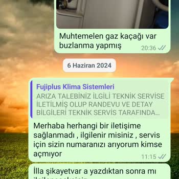 Fujiplus Klima Soğutmuyor Ve Servis İlgilenmiyor