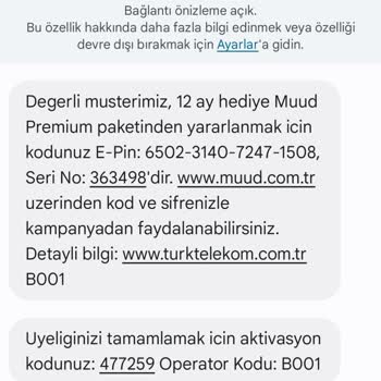 Muud Türk Telekom Muud Üyelik Sorunu