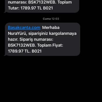 Başak Çanta Siparişim Ulaşmadı Ve İletişim Sağlayamıyorum