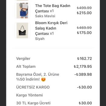 Başak Çanta Siparişim Ulaşmadı Ve İletişim Sağlayamıyorum