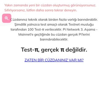 Pi Network Pi Cüzdan Oluşturma Hatası