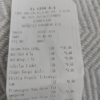 KFC Görseli İle Alakası Olmayan Ürün