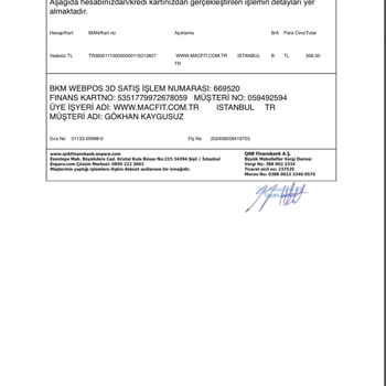 MACFit (İstanbul Avrupa) Macfit Habersiz Para Çekme