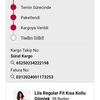 Bandırma Sürat Kargo Ürünümü Getirmiyor
