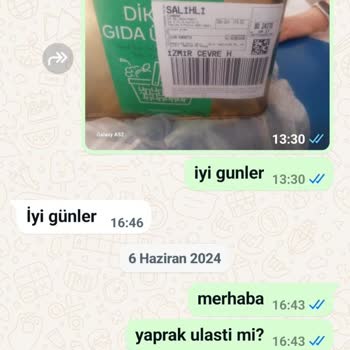 Yöresel İK Tarım Ürünleri İk Tarım Para İadesi Yapmıyor