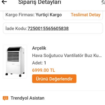 Arçelik Trendyol Süresi Geçmeyen İademi Kabul Etmedi