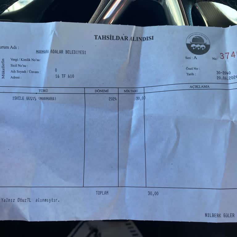 Marmara Adalar Belediyesi Marmara Adasından Narlıya Geçerken İskele Geçiş Ücreti Alınıyor