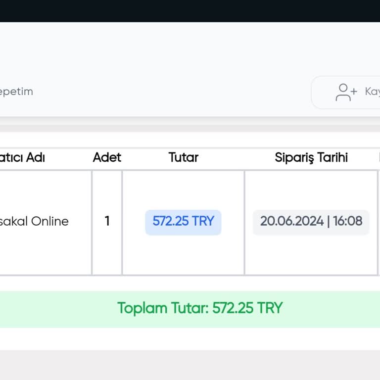 Kabasakalonline.com Siparişim Bana Ulaşmadı