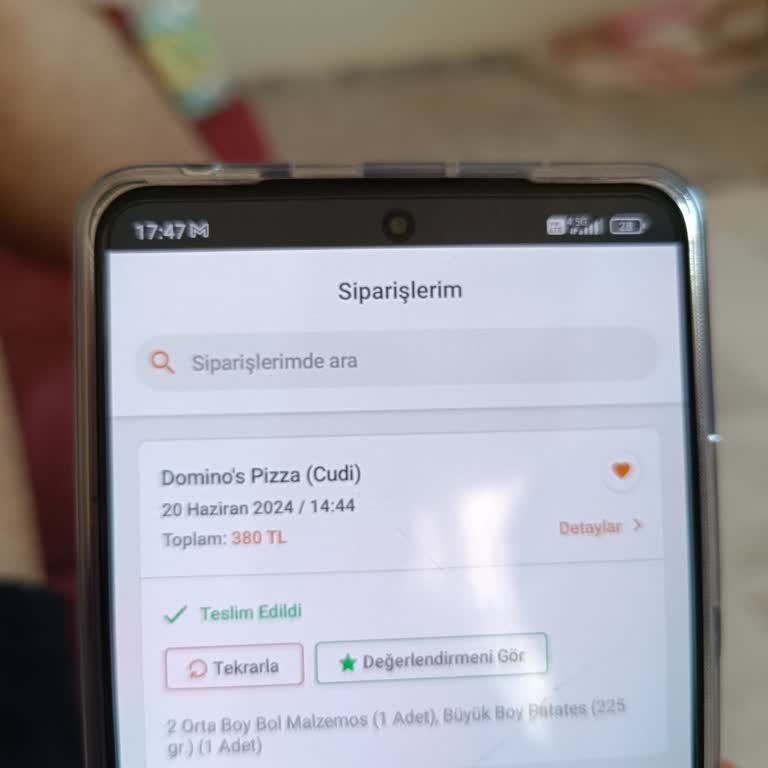 Domino's Pizza Teslim Edilmeyen Sipariş