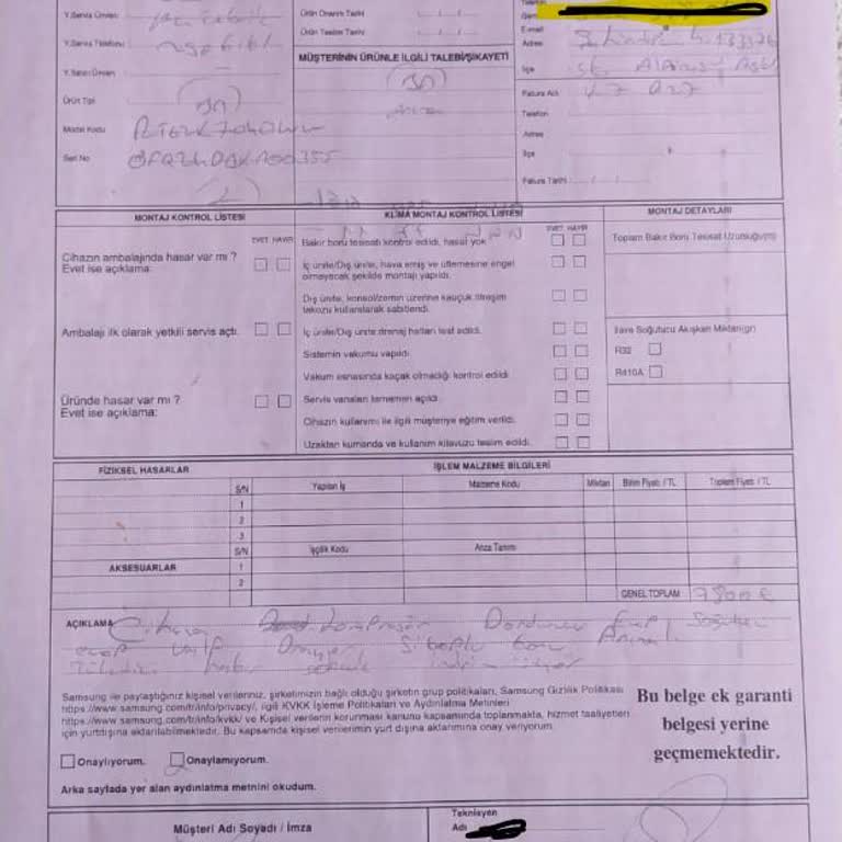 Samsung Marka RT62K7040WW/TR Model Buzdolabı Arızası