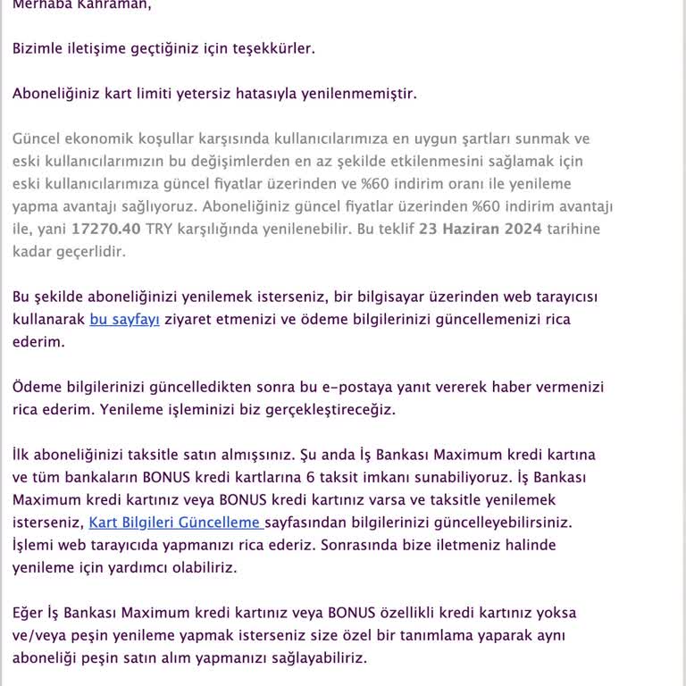 Cambly Den Enflasyon Cezası
