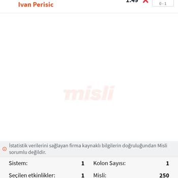 Misli.com Kazanan Kupon Kaybetti Görünüyor